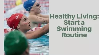 healthy living start a swimming routine