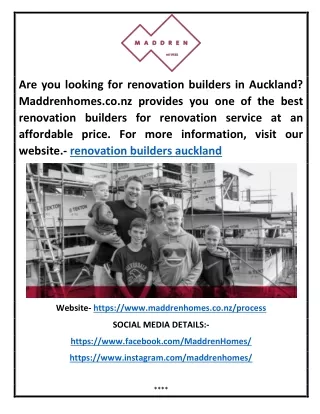 Renovation builders auckland | Maddrenhomes.co.nz