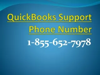 QuickBooks Support Phone Number 1-855-652-7978 | Obtain quick help