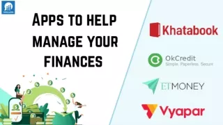 APPS TO HELP MANAGE YOUR FINANCES