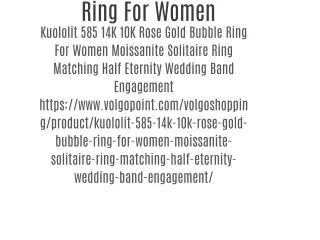 Ring For Women