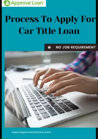 Process To Apply For Car Title Loan