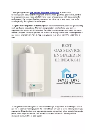 the expert pipes and gas service engineer