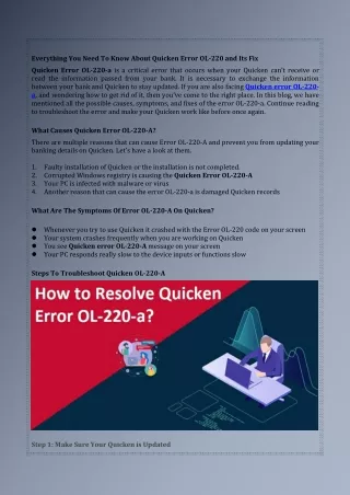 everything you need to know about quicken error