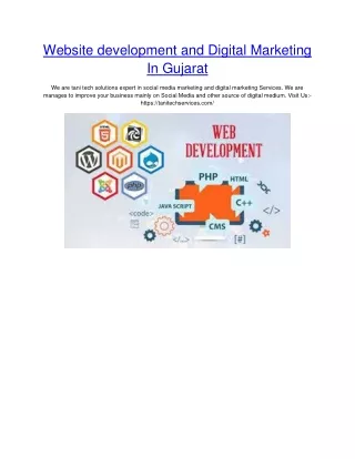 Website development and Digital Marketing In Gujarat