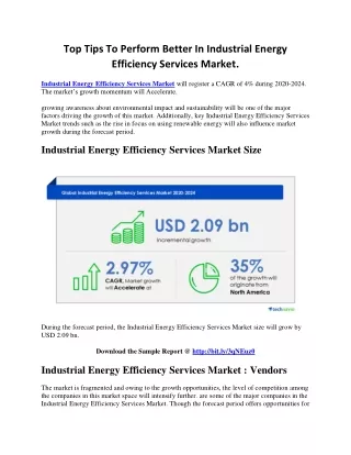 Top Tips To Perform Better In Industrial Energy Efficiency Services Market.