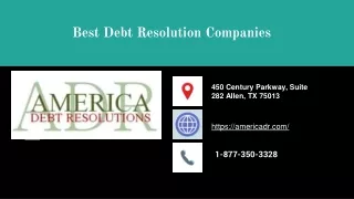 best debt resolution companies