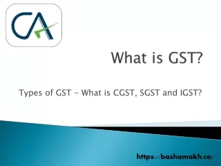 What is GST?  types of GST?