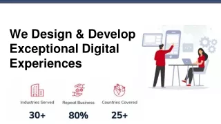 we design develop exceptional digital experiences