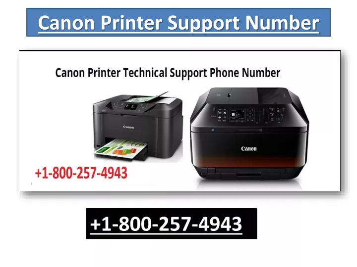 canon printer support number