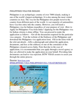 philippines visa for indians
