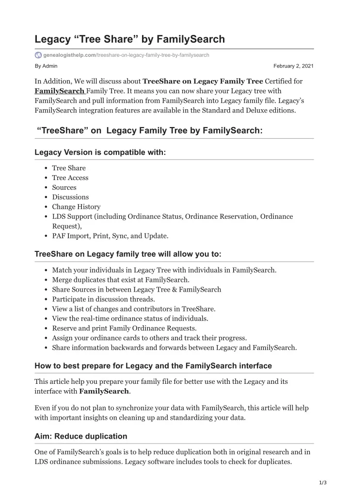 legacy tree share by familysearch