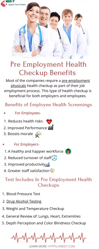 Pre Employment Health Checkup Benefits For Employees and Employers