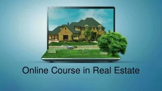online course in real estate