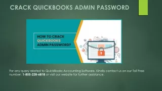 Crack QuickBooks Admin Password