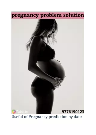 Useful of Pregnancy prediction by date of birth for the newly married couple