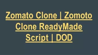 zomato clone zomoto