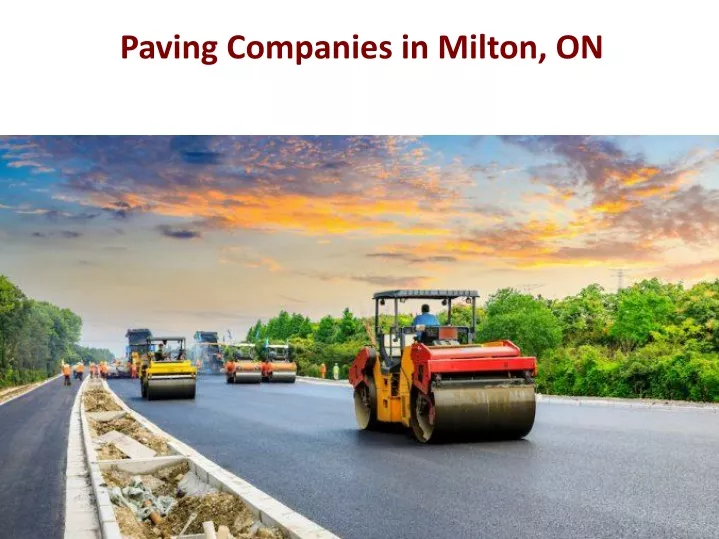 paving companies in milton on