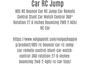 Car RC Jump