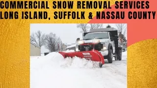 Commercial Snow Removal Services Long Island, Suffolk & Nassau County