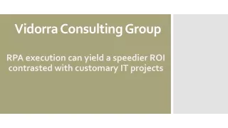 vidorra consulting group