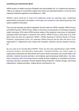 everything you should know about hipaa stands