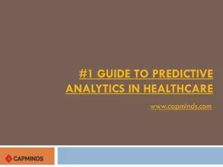 1 guide to predictive analytics in healthcare