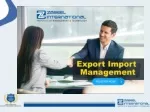 Import and export manager-What are the duties of export/import manager? - slide 1