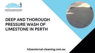 Deep and Thorough Pressure Wash of Limestone in Perth