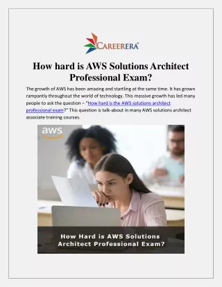 how hard is aws solutions architect professional