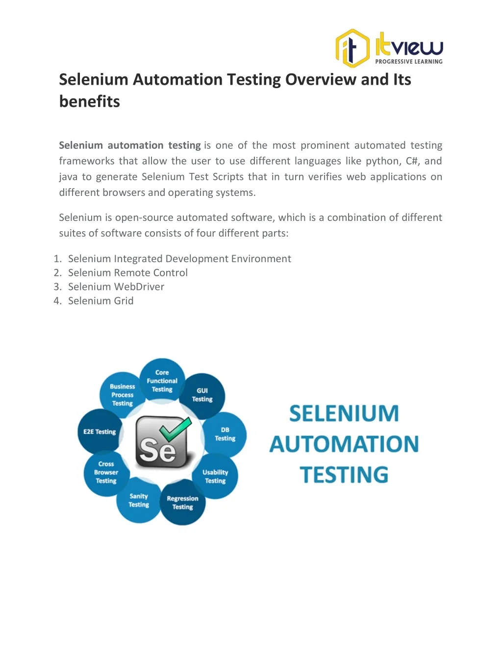 PPT - Selenium Automation Testing Overview and Its benefits PowerPoint ...