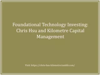 foundational technology investing chris