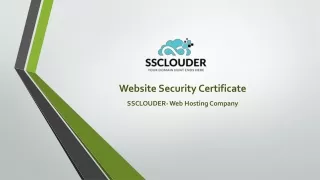Website Security Certificate
