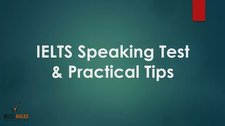 ielts speaking test practical tips