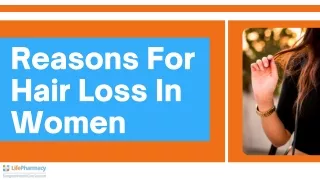 Reasons for hair loss in women