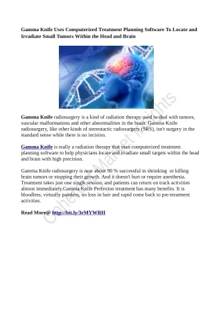 gamma knife uses computerized treatment planning