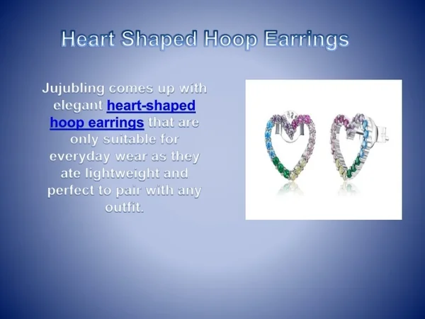 Heart Shaped Hoop Earrings