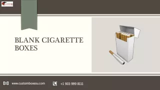 blank cigarette boxes