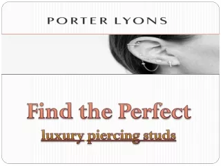 Luxury Piercing Studs