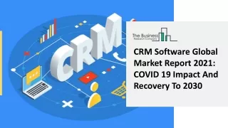 crm software global market report 2021 covid