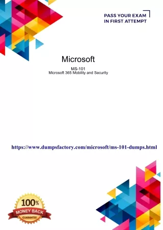 Real MS-101 Exam Questions Answers - Microsoft MS-101 Dumps PDF