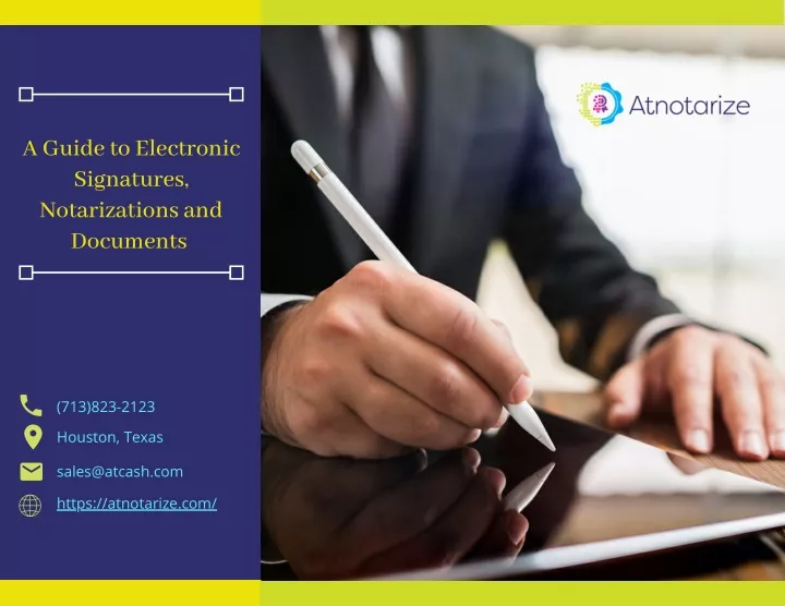 a guide to electronic signatures notarizations