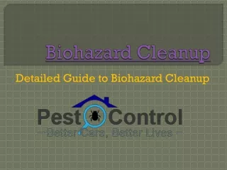 Detailed Guide to Biohazard Cleanup
