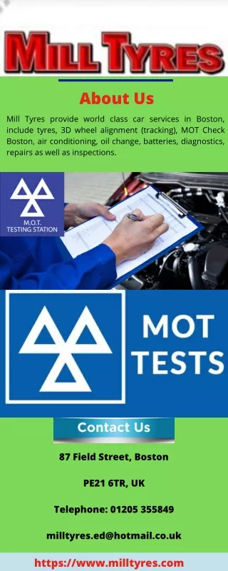 MOT Test Boston