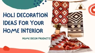 Colorful Holi Decoration Ideas For Your Home Interior