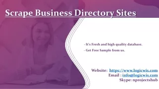 scrape business directory sites