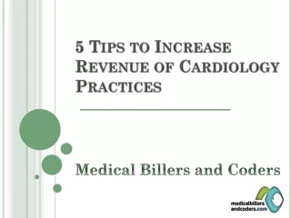 5 tips to increase revenue of cardiology practices