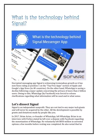 encrypted messaging app signal is witnessing