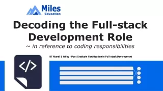 decoding the full stack development role in reference to coding responsibilities