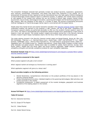the competitor strategies analysed here generally